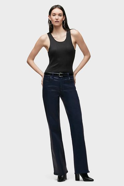 Hudson Red High-rise Wide Leg Pants - - 26, Navy