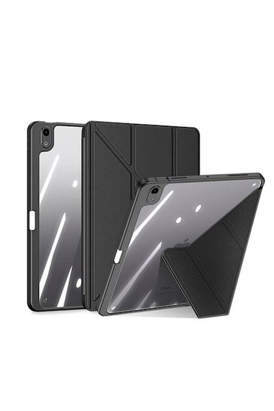 Gtech Tablet Case G-Tech Magi Dux Ducis Folding Stand, Compatible with Apple iPad 10 2022, 10.9 inch,Clear