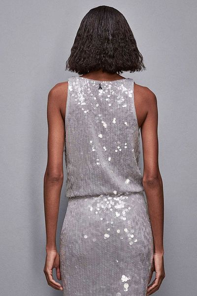 Patrizia Pepe Sleeveless Top - - M, Grey