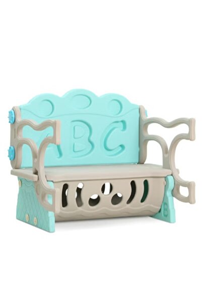 FULLJOY طاولة وكرسي محمولة وقابلة للطي مع صندوق تخزين ألعاب