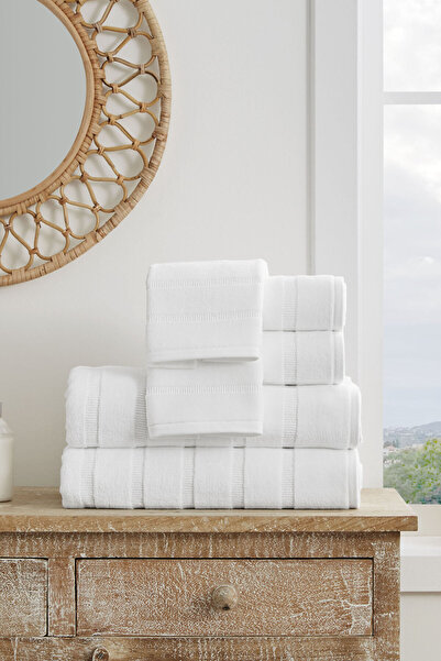 Özdilek Sadem Organic Stripe Hand and Face Towel 50X90 cm