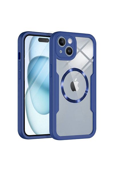 Techsuit Husă iPhone 15 Plus + Folie - Techsuit ColorVerse 360 ​​MagSafe Series - Albastră