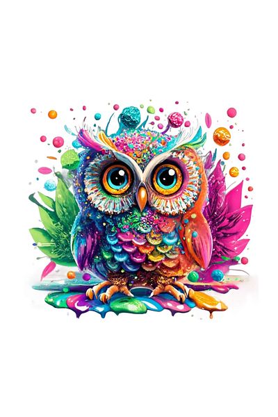 INOVATIX Set of 8, Toby the Owl Sticker, INOVATIX®. 6 cm