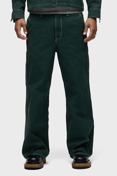 Hudson Luca Wide Leg Carpenter Jeans - - 28, Green
