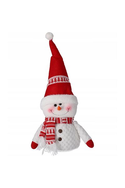 jumi Christmas Decoration, Snowman With Scarf, Red, 17x49 Cm,