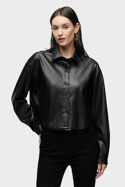 Hudson CAMASA BOXY BTN DOWN SHIRT W/WELT PATCH POCKETS - HUDSON - M, BLACK