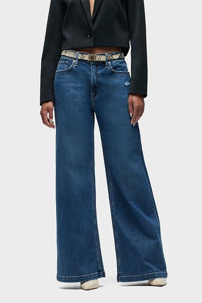 Hudson JODIE LOOSE CROIAL WIDE CROIAL JEANS - HUDSON - 27, ALBASTRU