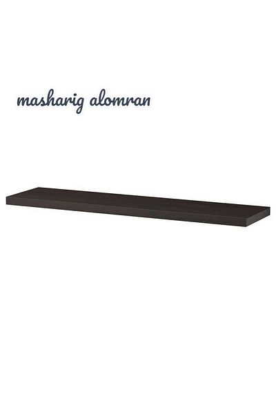 IKEA Wall shelf, black-brown, 110x26 cm