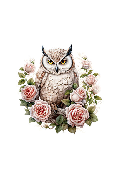 INOVATIX Set de 8 bucăți, autocolant bufniță întrebătoare, INOVATIX®. 6 cm