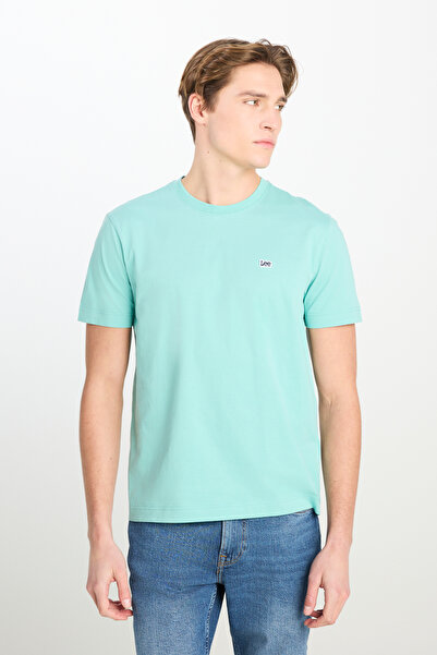 Lee Regular Fit Regular Cut Crew Neck Cotton Island Tea T-Shirt