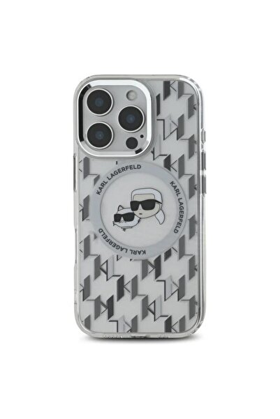 Karl LagerfeId احمِ جهازك بأناقة – كفر شفاف أصلي من Karl Lagerfeld لآيفون 16 برو مع دعم Mag Safe