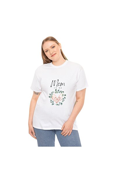 OEM Tricou personalizat Gravide, Mom to Be, 2025, alb, marimea M