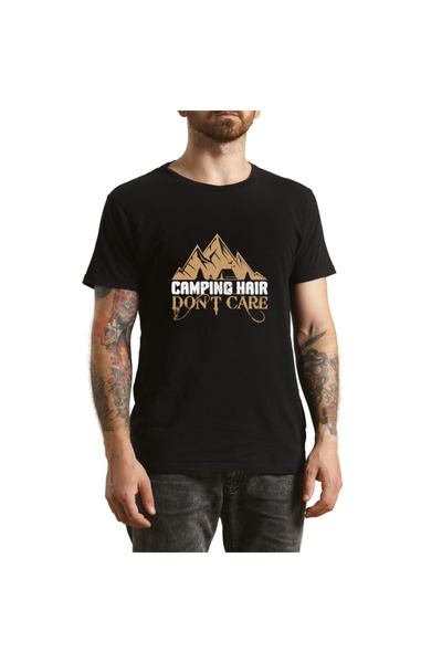 OEM Tricou Barbati Aventura fara oprire, stil urban-outdoor, negru, marimea M