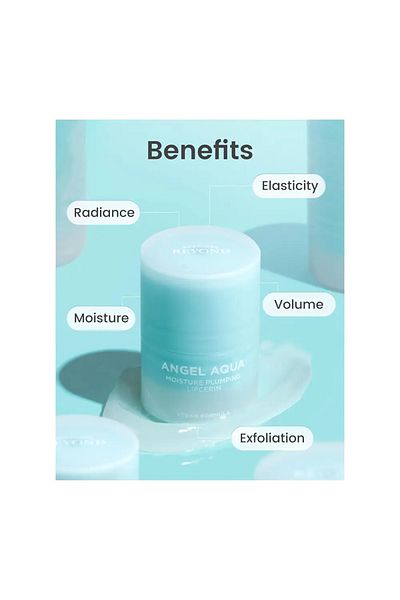 The Face Shop Beyond Angel Aqua Lip Balm || Hyaluronic Acid & Plant Collagen || Natural Lip Plumping & Hydration