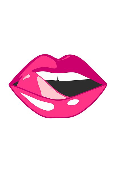 INOVATIX Set de 8 bucăți, autocolant Sensual Lips cu limbă pe buze, INOVATIX®. 6 cm
