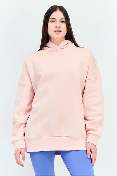 Reebok Women Sportswear Fit Long Sleeves Outdoor Hoodie, Pink
