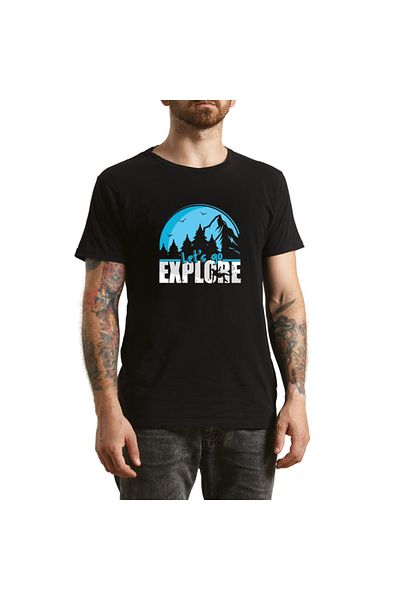 OEM Tricou Barbati Keep Traveling Forward, pentru aventurieri moderni, negru, marimea M
