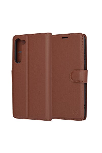 Techsuit Husă Samsung Galaxy S23 Plus - Techsuit Folio din piele - Maro