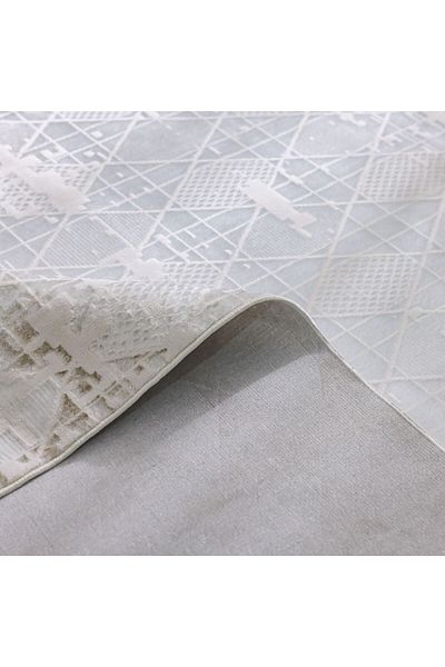 Danube Home Pearl Rug Polyester Area Rug Floor Covering L230xW160cm-White & Cream