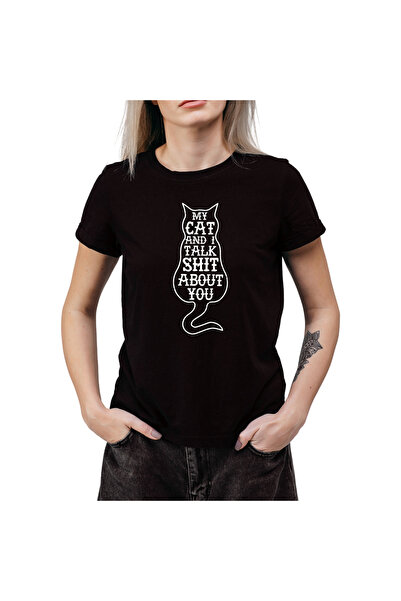 OEM Tricou Dama Pisici alb cu grafica amuzanta si text ironic, marimea M