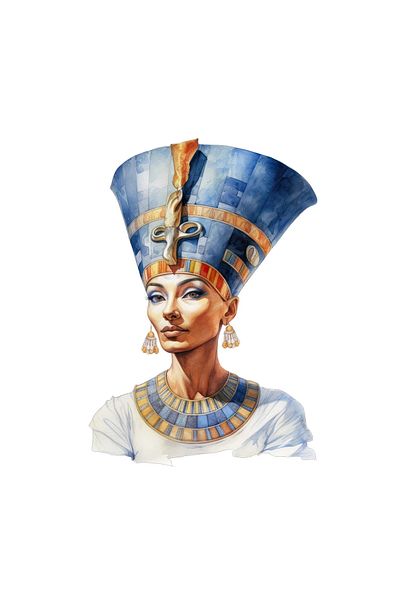 INOVATIX Set of 8 pieces, Sticker Bust Nefertiti, INOVATIX®. 6 cm