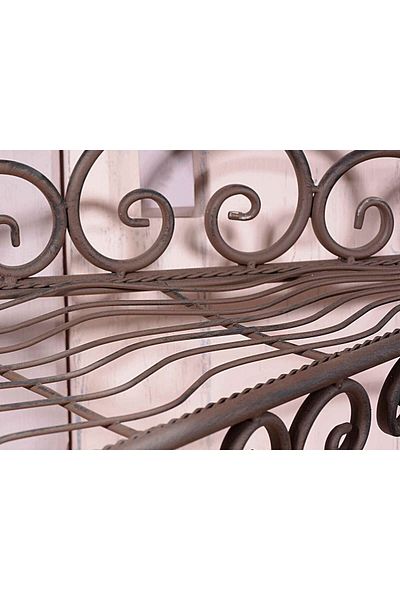 Decorer Suport din fier maro pentru ghivece de flori Majestic 57 cm x 69 cm x 62 cm