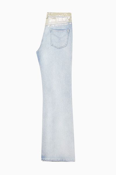 Patrizia Pepe HIGH WAIST WIDE JEANS - PATRIZIA PEPE - 26, BLUE