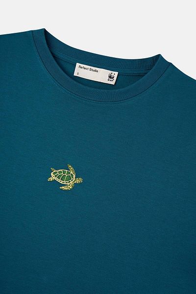 WWF Market Tricou Caretta Premium - Verde Petrol