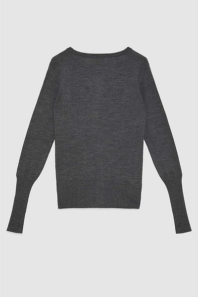 Patrizia Pepe WOOL CARDIGAN - PATRIZIA PEPE - XS/S, GREY