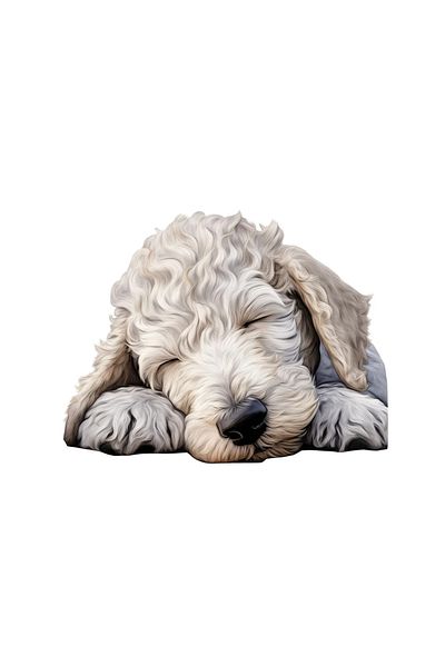 INOVATIX Set of 8 pieces, Sticker Bedlington Terrier, INOVATIX®. 6 cm