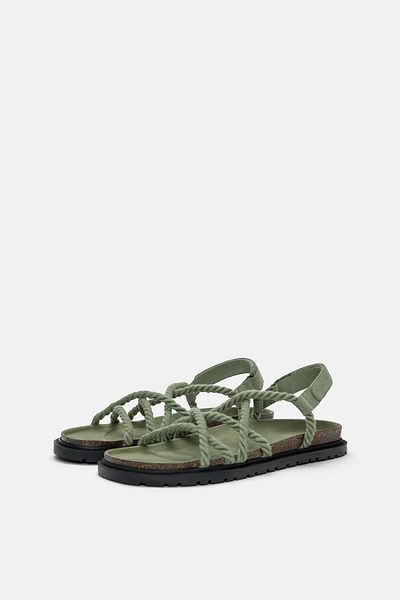 Pull & Bear Cord sandals