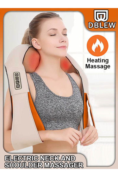 DBLEW جهاز تدليك شياتسو كهربائي للرقبة والكتفين، للاستخدام المنزلي والسيارة، ...