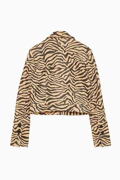 Patrizia Pepe JACHETA CU ANIMAL PRINT - PATRIZIA PEPE - BEJ, 42