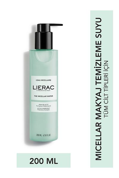 Lierac Cleanser Makyaj Temizleme için Misel Su 200 ml Makyajı Çıkarır & Temizler & Nemlendirir