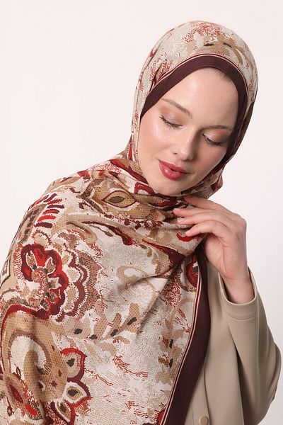 LuvenSara Patterned Silk Shawl