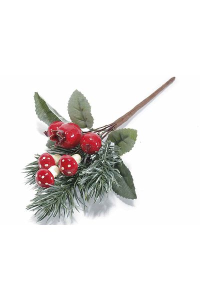 Decorer Set of 6 Christmas twigs 15 cm
