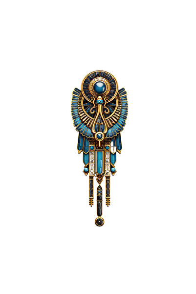 INOVATIX Set de 8 piese, autocolant bijuterie egipteană antică, INOVATIX®. 6 cm