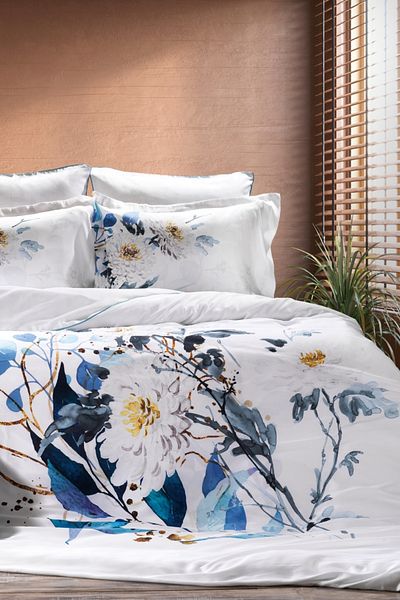 ZEBRA CASA Linosa 7 Piece Double Silk Bedding Set