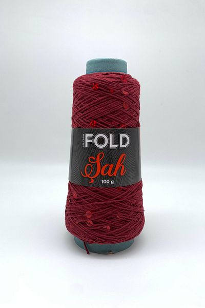 BD fold yarn Şah - 159 Burgundy Sequin Yarn 100 Gr 265 Mt