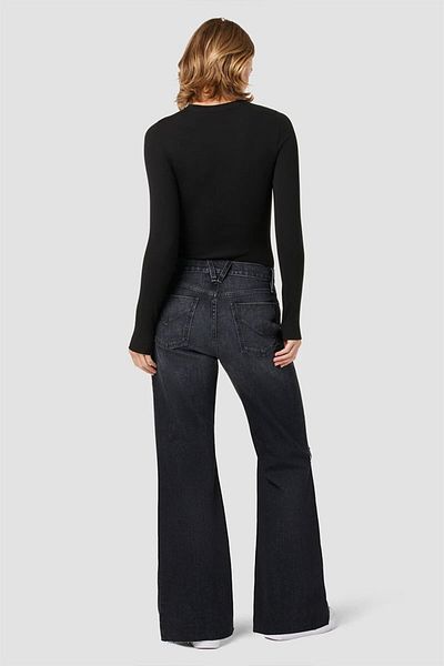 Hudson JODIE HIGH-RISE DESTROYED JEANS - HUDSON - BLACK, 24