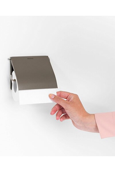 Brabantia Platinum Mink Steel Toilet Paper Holder