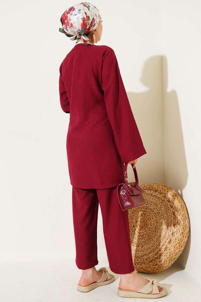 YILMAZBARMAZ Women's Side Tie Kimono Double Suit