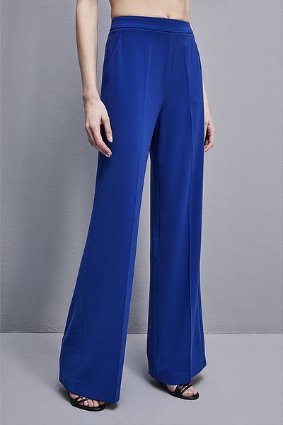 Patrizia Pepe PALAZZO CREPE TROUSERS - PATRIZIA PEPE - ROYAL BLUE, 42