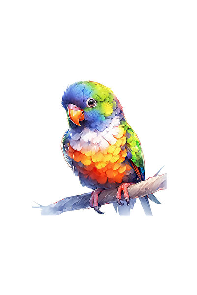 INOVATIX Set de 8 piese, autocolant Papagal Bilbies, INOVATIX®. 6 cm