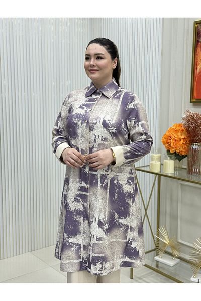 GK Full-Length Buttoned Tunic Suit