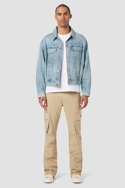 Hudson JACHETĂ TRUCKER DIN DENIM - HUDSON - M, ALBASTRU