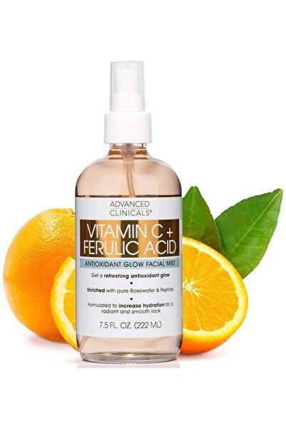 Advanced Clinicals بخاخ مضيء للوجه بفيتامين سي وحمض الفيروليك من أدفانسد كلين...
