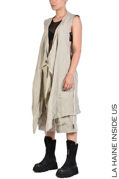 La Haine Inside Us AVALON VEST - LA HAINE INSIDE US - BEIGE, L/XL