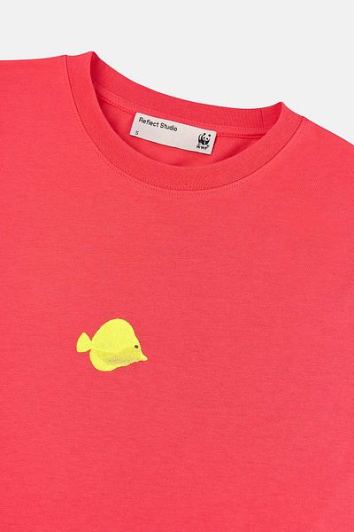 WWF Market Yellow Tang Lightweight T-Shirt - Pomegranate Flower