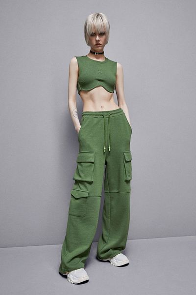 Patrizia Pepe SIDE POCKET TROUSERS - PATRIZIA PEPE - M, GREEN